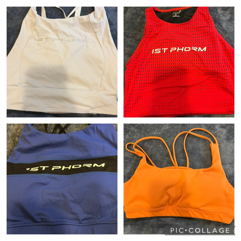 Women's Sports Bra Set - White, Red, Blue, Orange
All 1st Phorm